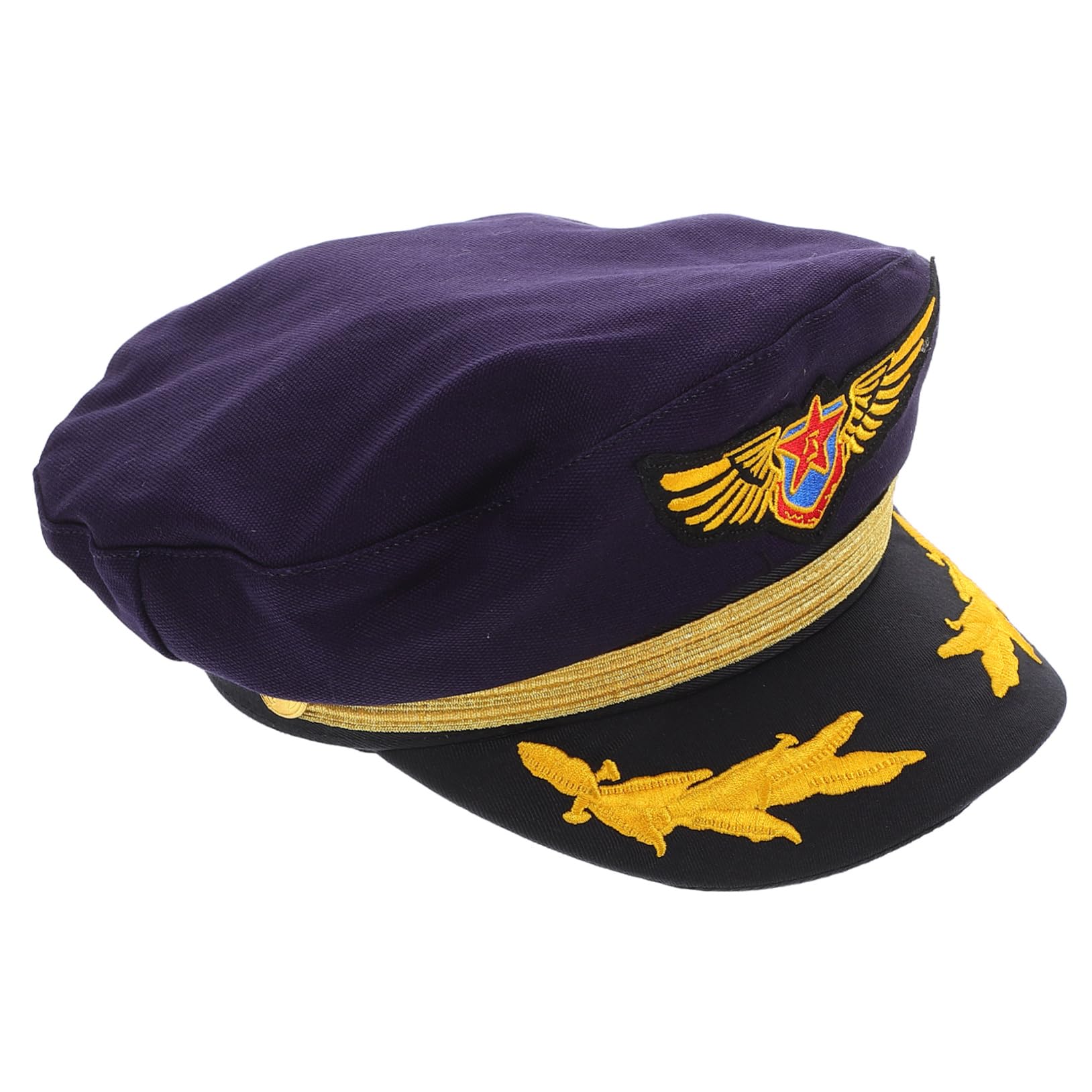 ifundom Embroidered Captain Hat Cotton Pilot Hat for Kids Fun and Stylish Great for Parties and Costumes