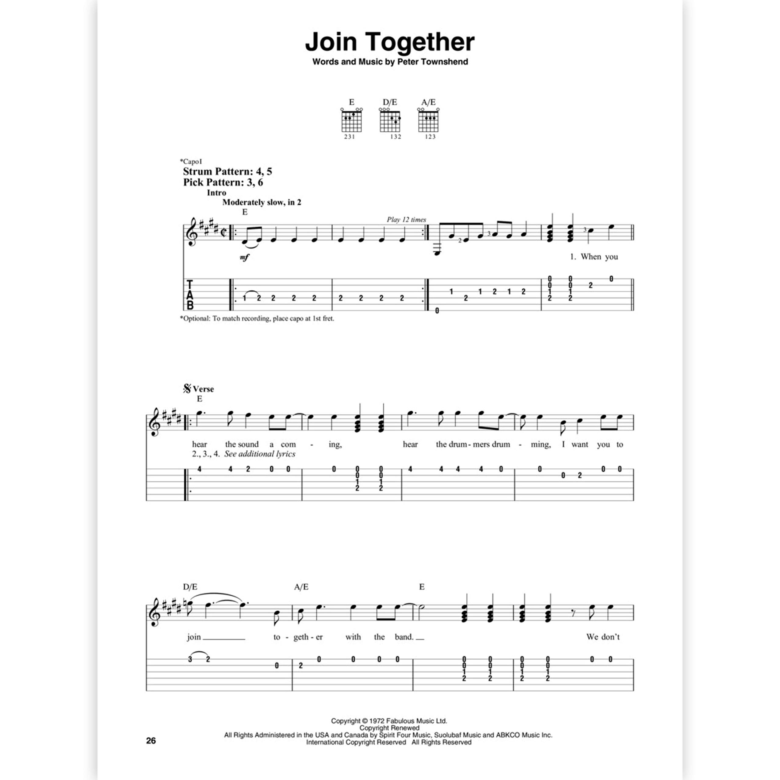 The Who - Easy Guitar Songbook - Image 6