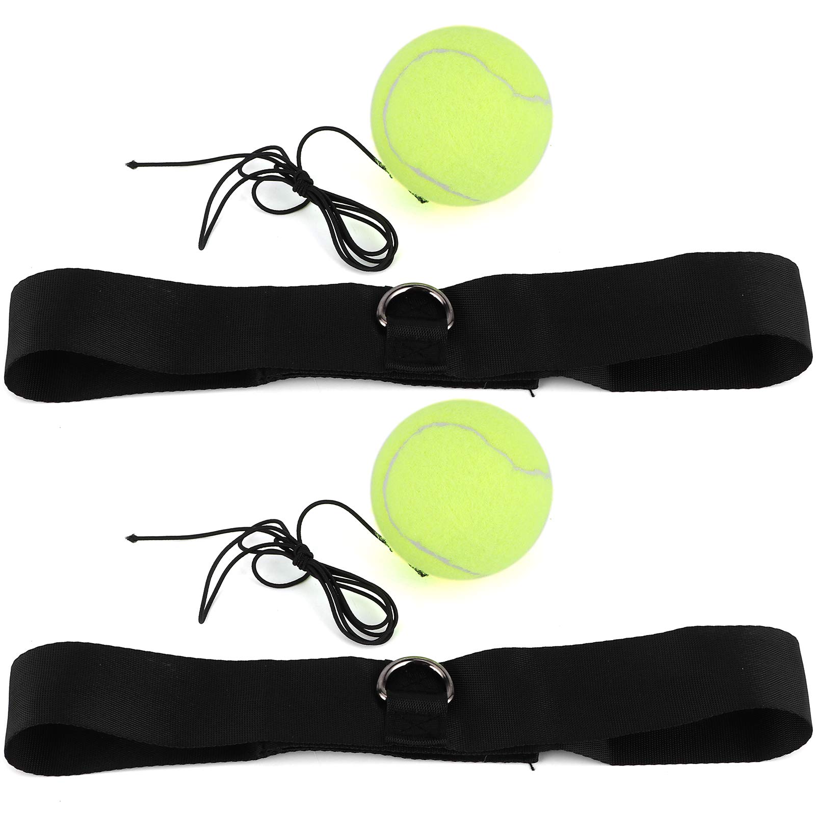 SUNGOOYUE Boxing Ball, 2pcs Boxkampfball mit Kopfband für Handaugenkoordination und Cardio -Trainingsgeschwindigkeitsreaktionstraining