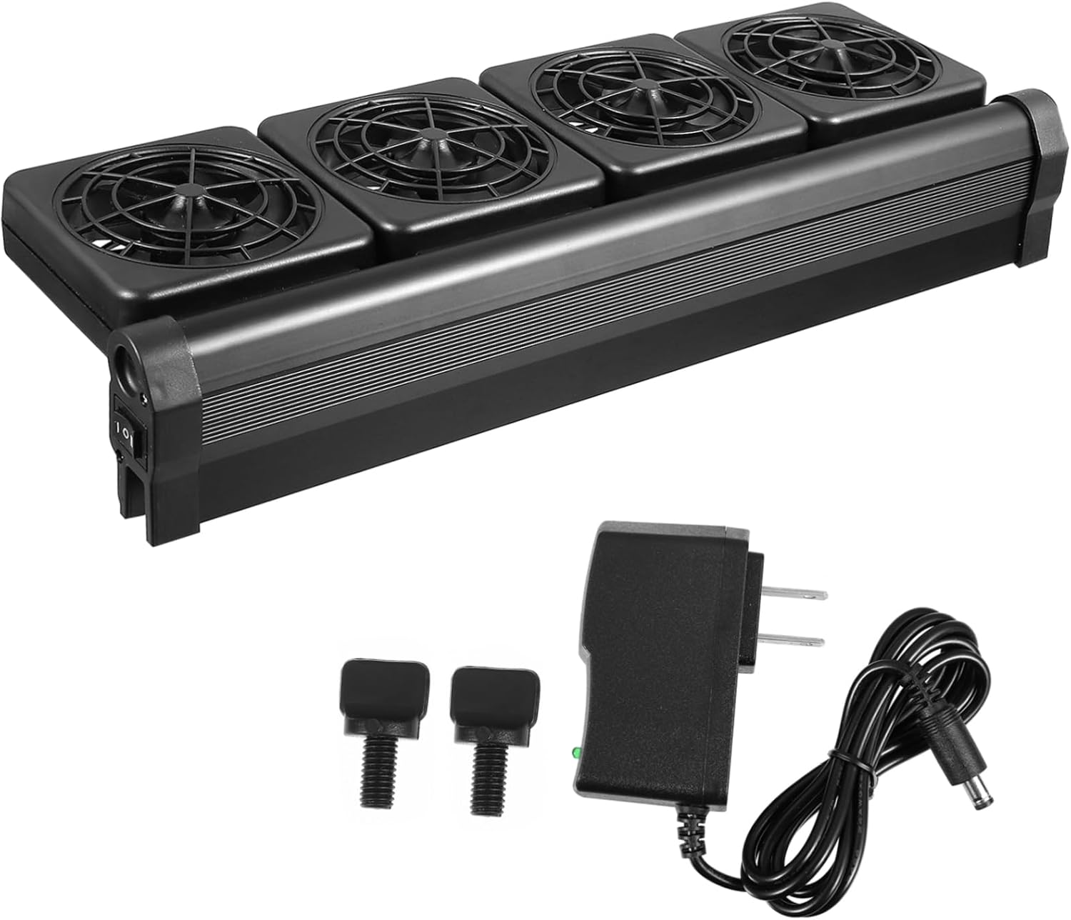 Adjustable Fish Tank Cooling Fan Efficient Aquarium Air Chiller for Fresh and Tanks Reduces Temperature by Low Noise for Betta and Shrimp Aquariums