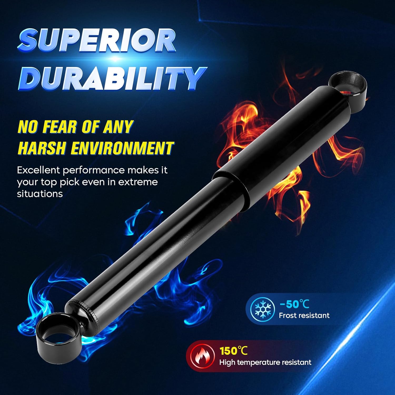 Rear Strut Shock Absorber for Toyota Tacoma 1995-2004, Replace 37114, Left & Right, 2PCS