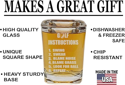 Miniatura 2 de Rogue River Tactical Divertidas instrucciones de golf cuadradas de regalo para golfista regalo de broma para papá día del padre
