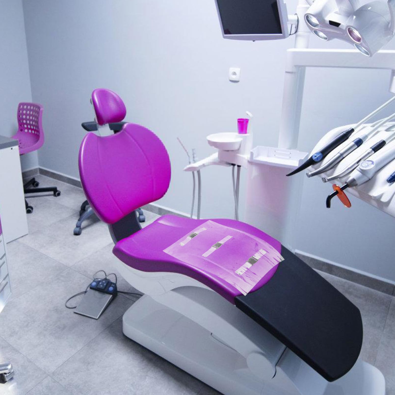 Beavorty Copri Piedi Protettori Antiscivolo per Poltrona Odontoiatrica in Pvc 4 Pezzi Cuscinetti Resistente Bordo Arrotondato per Sedie Dentali per Uso Professionale