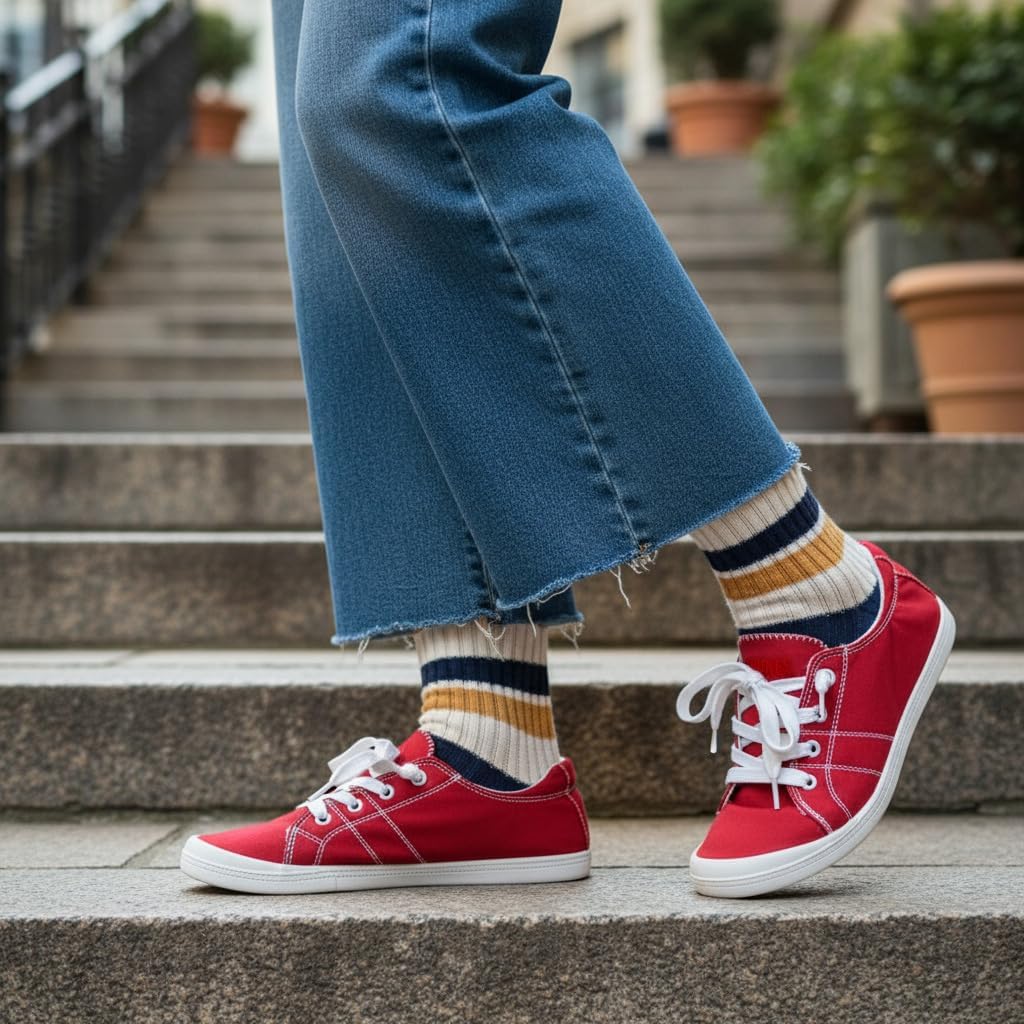 Dunes Sport Women's Reesa Canvas Sneaker - Image 7