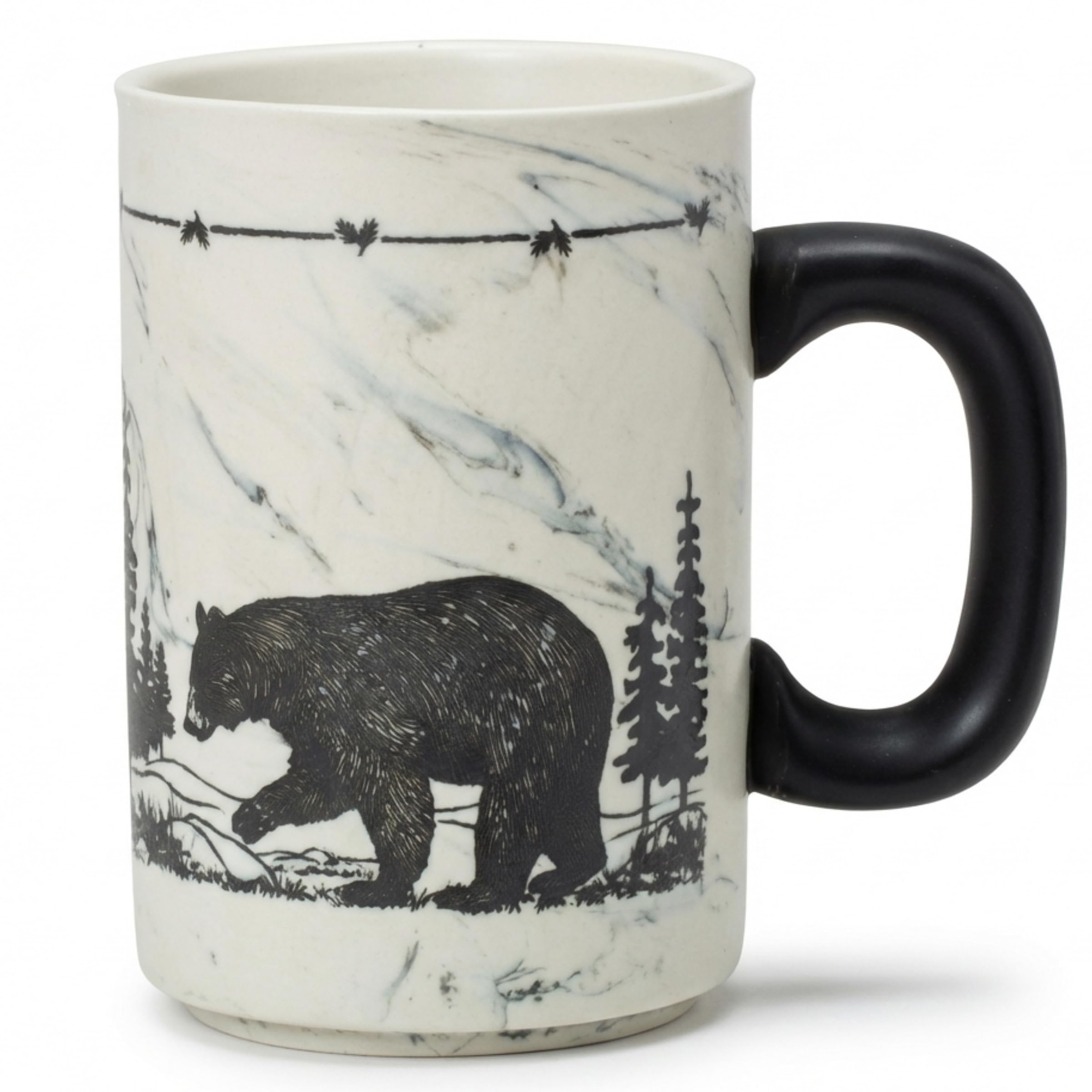 18oz Heavy Stoneware Sema Pottery Mug, Bear