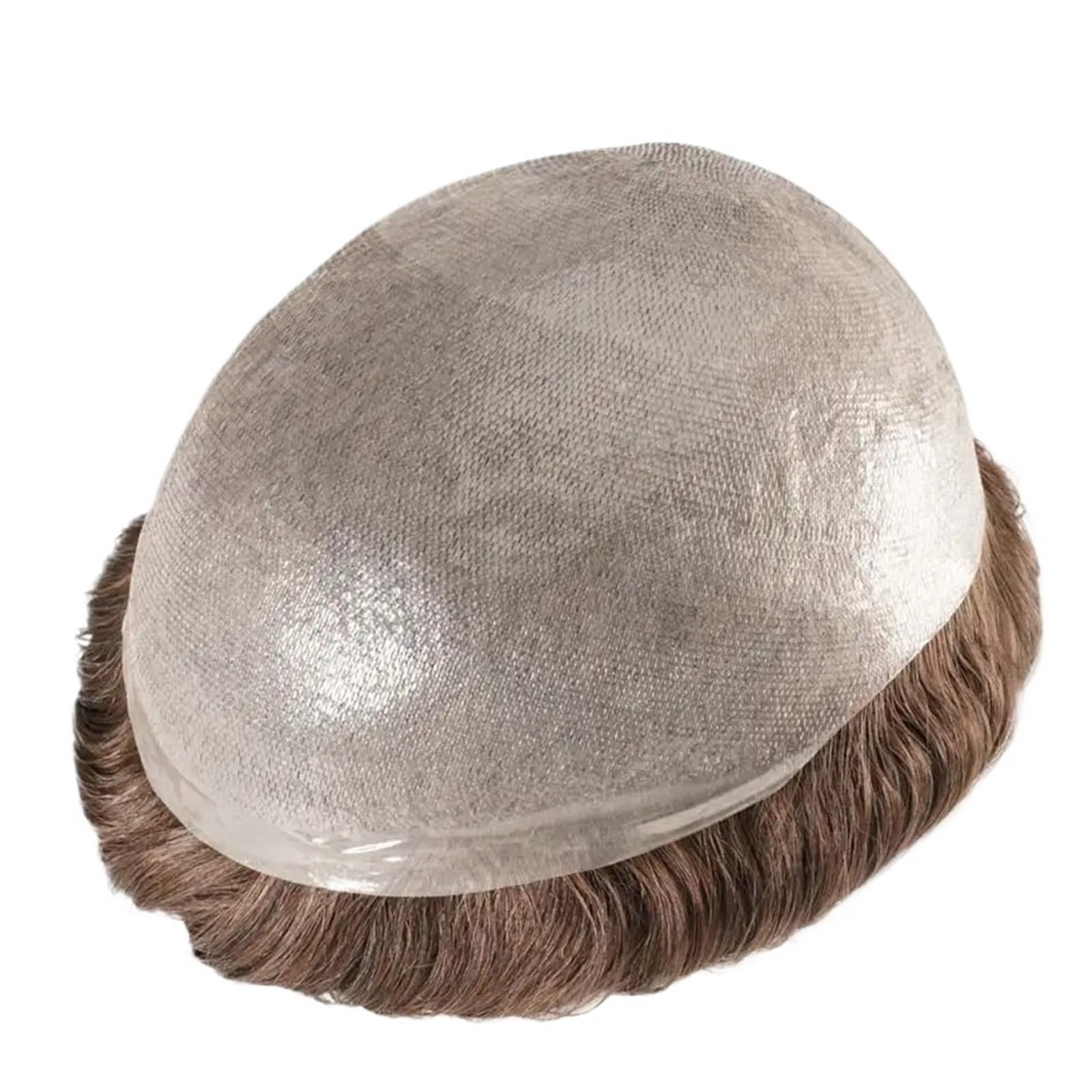 Parrucca da uomo, 15,2 cm, naturale, 0,06 mm, con protesi per capelli da uomo (giallo, 6 x 8 _ 100%)