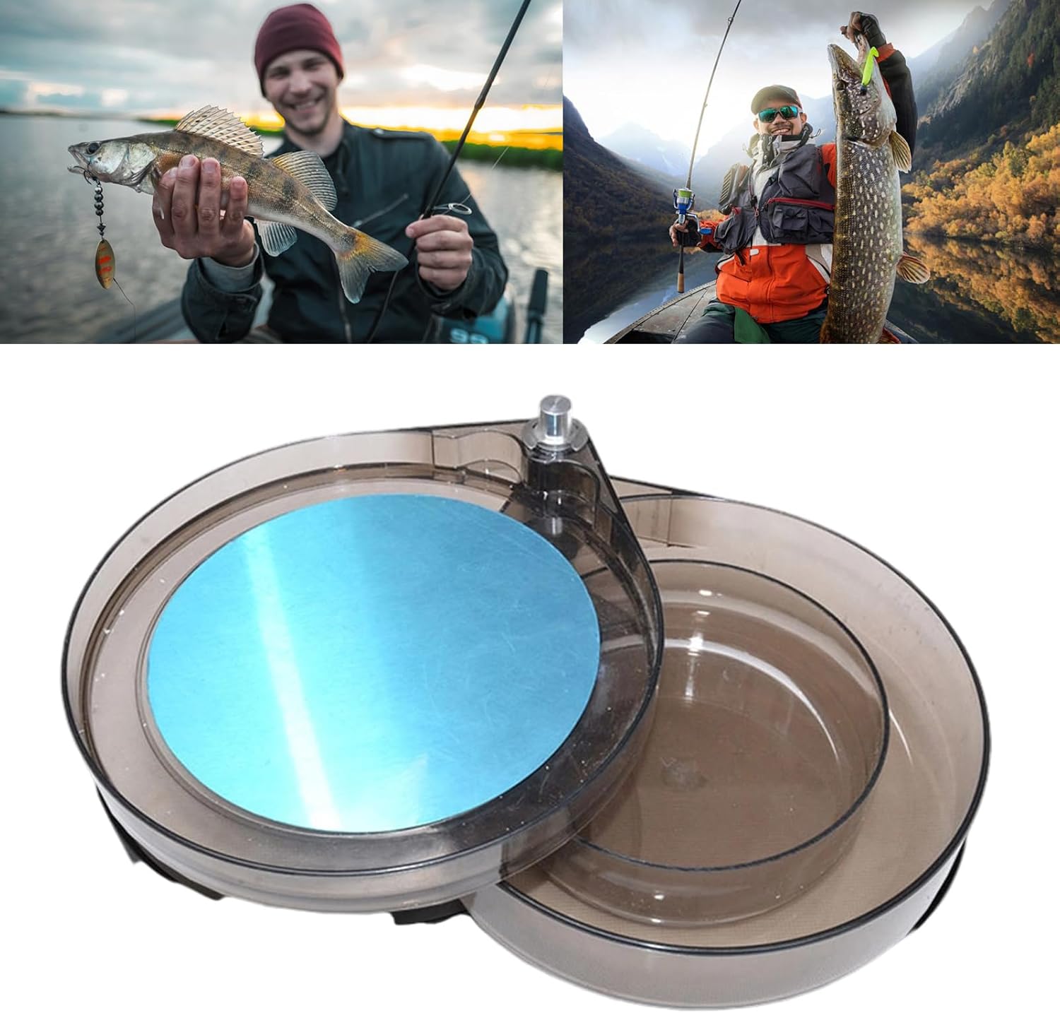 Multifunctional Attractive Allurement Tray For Fishing Permanent Combined Plan With Ground Spine Holder And Powerful Lod - brown