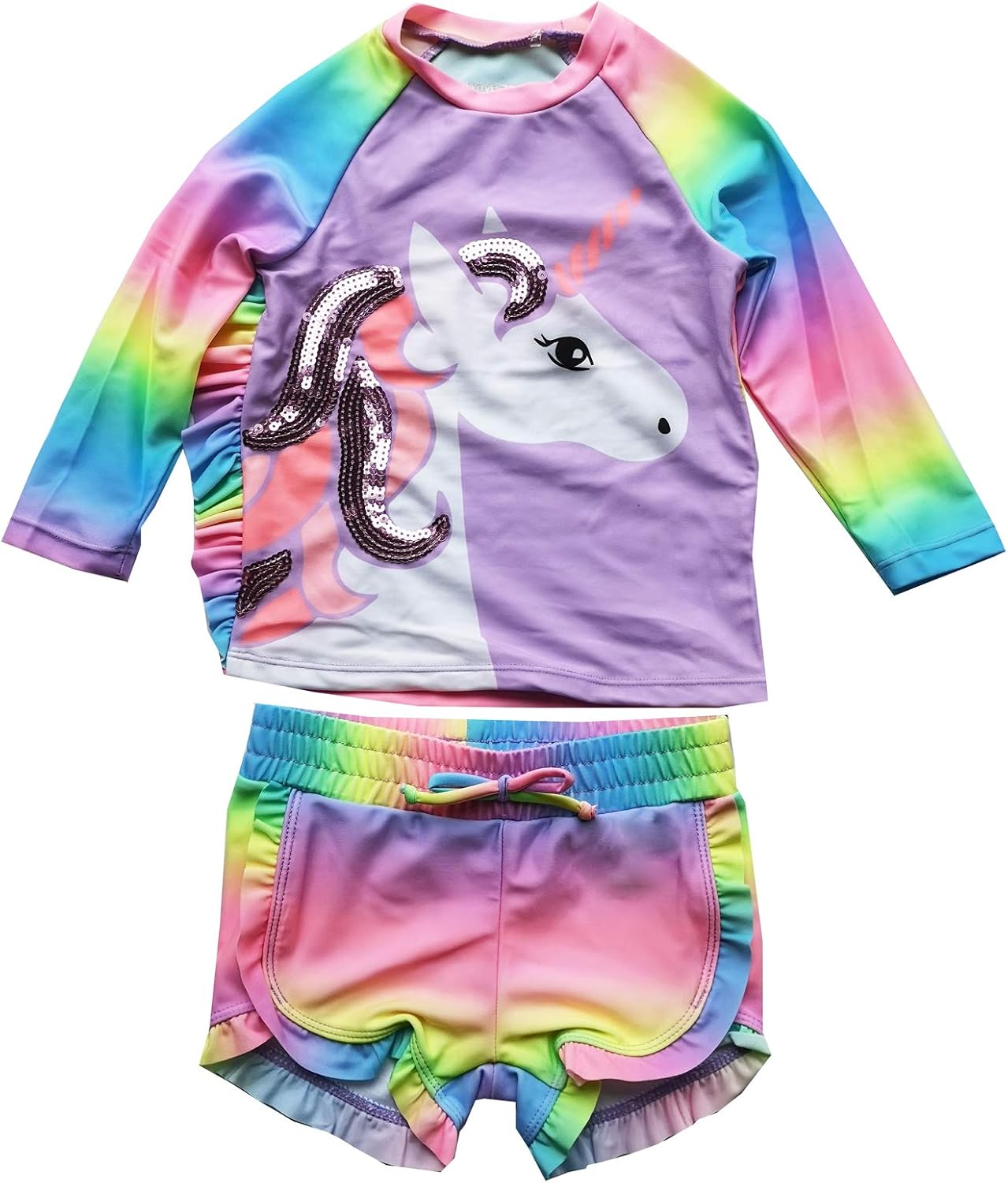 Navy Harvest Moons, Bats, Pumpkins, and Skulls Reversible Girls Swimsuit main image 0