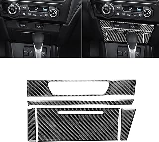 UOADA 9th Generation Carbon Fiber Civic 3D Heating Button Panel Interior Ashtray Protector for Honda Civic Accessories 201... Price In India