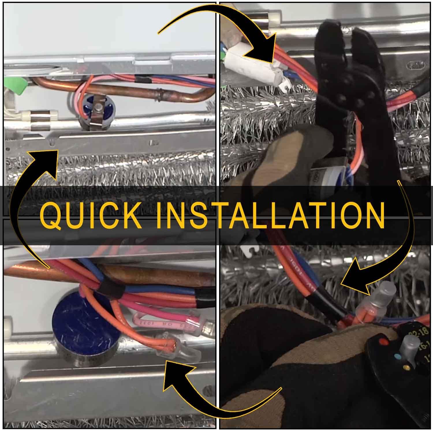 Quick installation steps for refrigerator defrost thermostat
