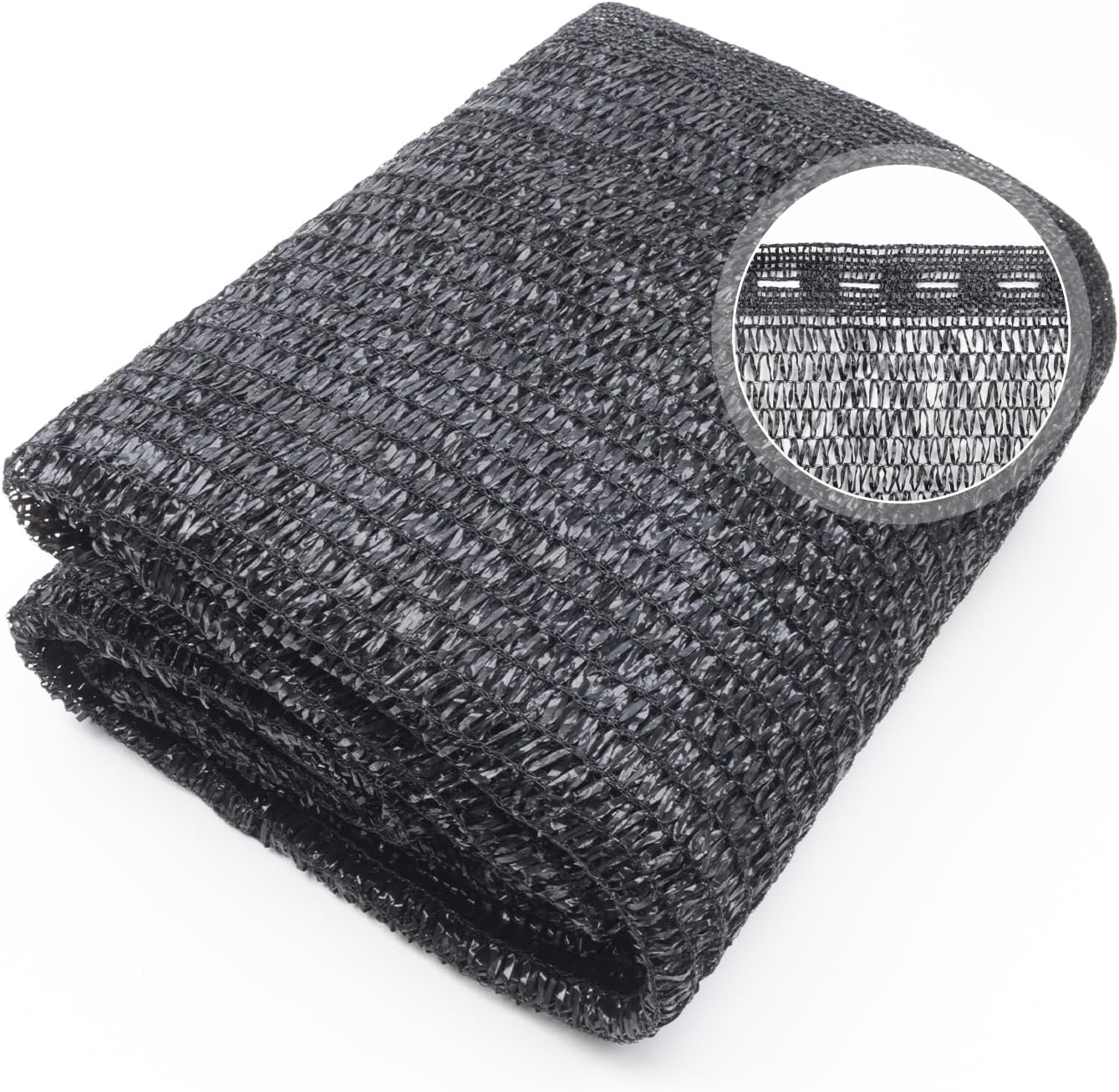 Cool Area 40% 6.5x20ft Sunblock Shade Cloth Cover Mesh UV Resistant Net for Garden Flower Plant Greenhouse, Black