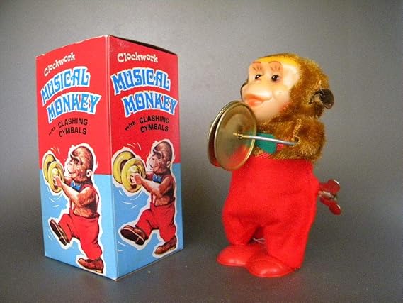 Amazon Musical Monkey おサルさん シンバル演奏 猿 動物玩具 14 美品 ミュージカルモンキー 定形外 Lp可 未使用 デッドストック ドラム 打楽器 おもちゃ
