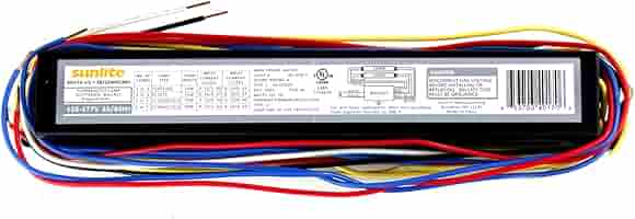 Sunlite 2-Lamp T5 High Output Fluorescent Ballast - Multi-Volt For F54T5 HO Lamps