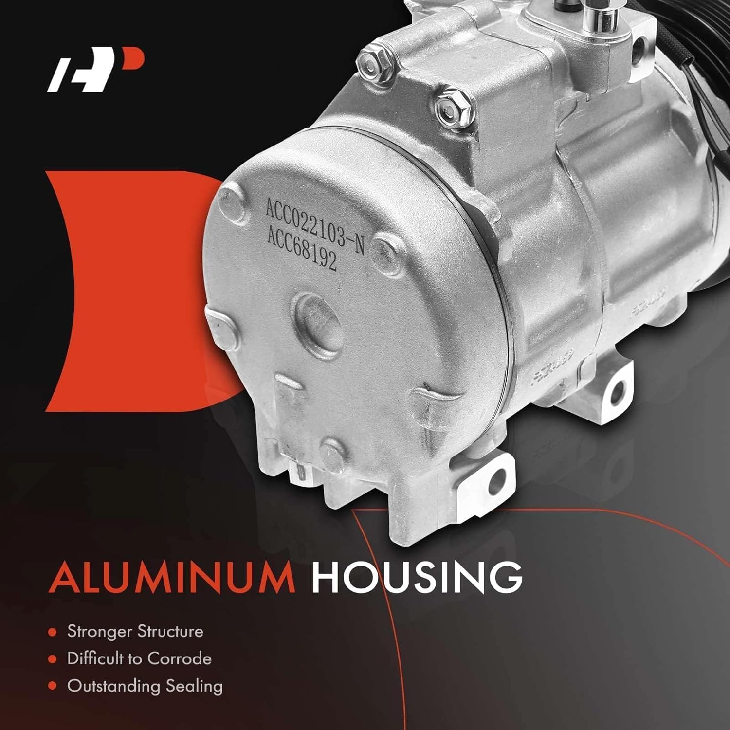 A-Premium Air Conditioner AC Compressor with Clutch Compatible with Ford Expedition F-150 2007-2014, F-250 F-350 F-450 F-550 Super Duty, F53 & Lincoln Navigator Mark LT 2007-2008