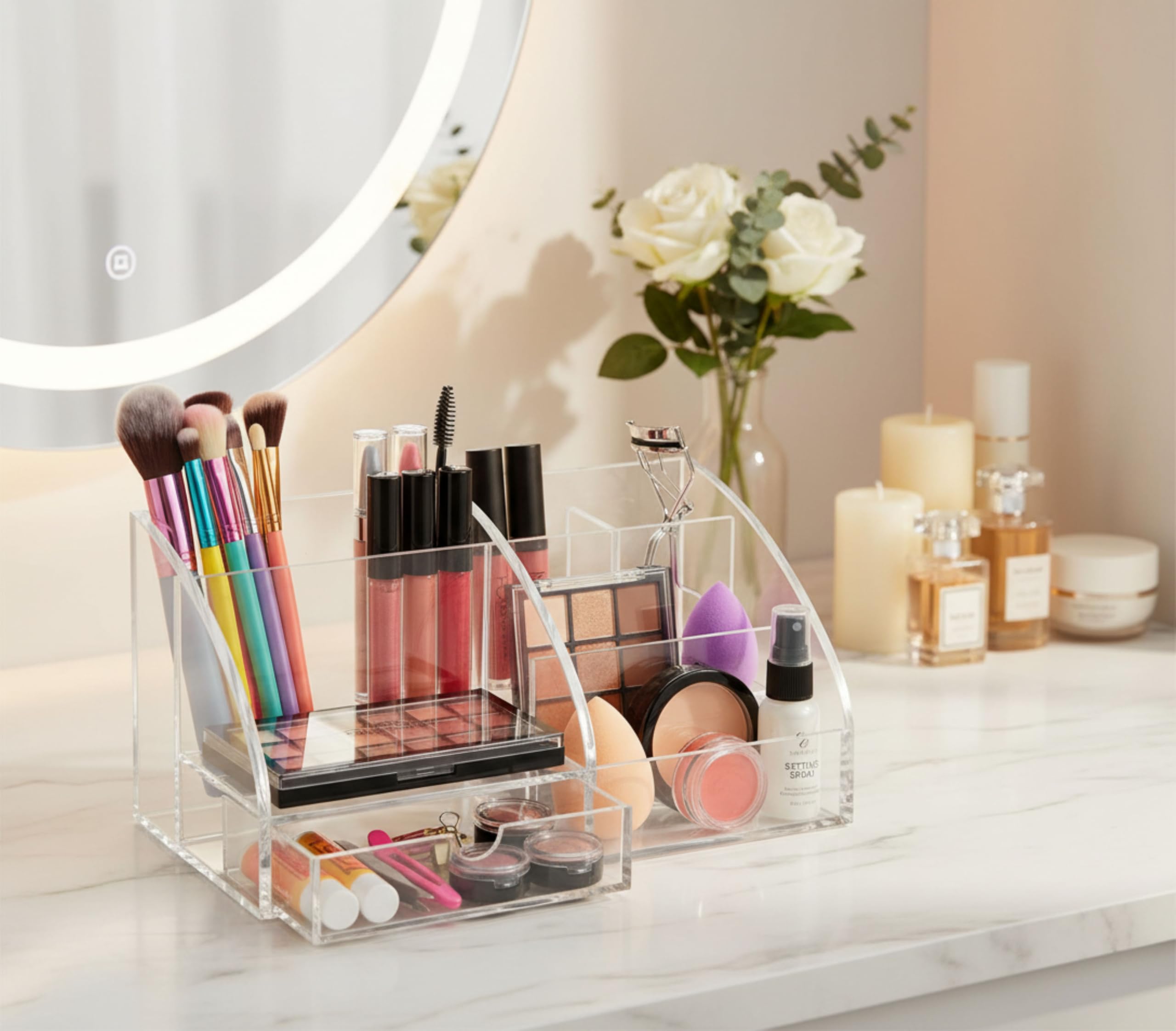 Osco Organisateur de bureau acrylique Transparent