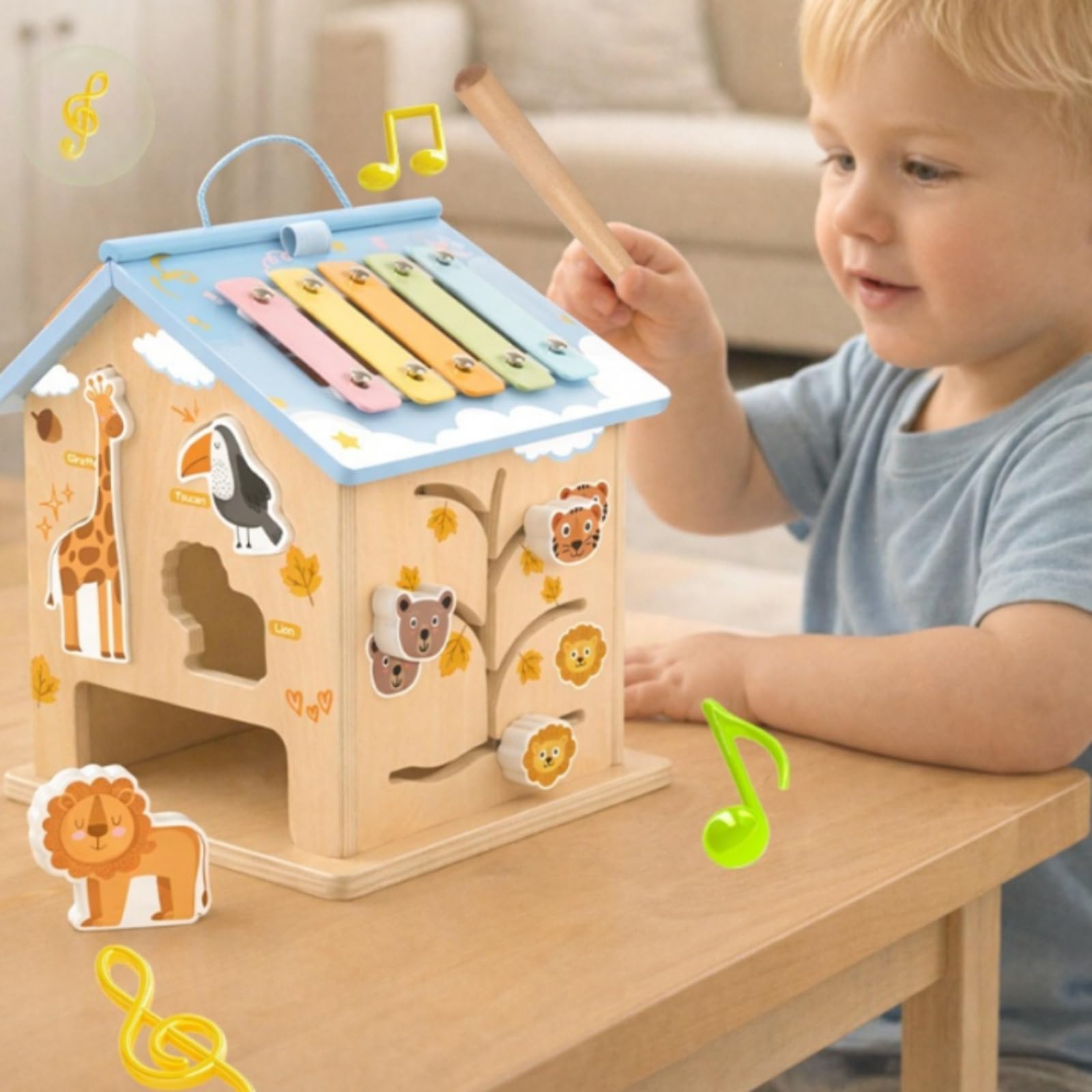 Aktivitätshaus tragbar steckspielhaus sicher pädagogisch-Spielzeug für Babys, kinderzimmer