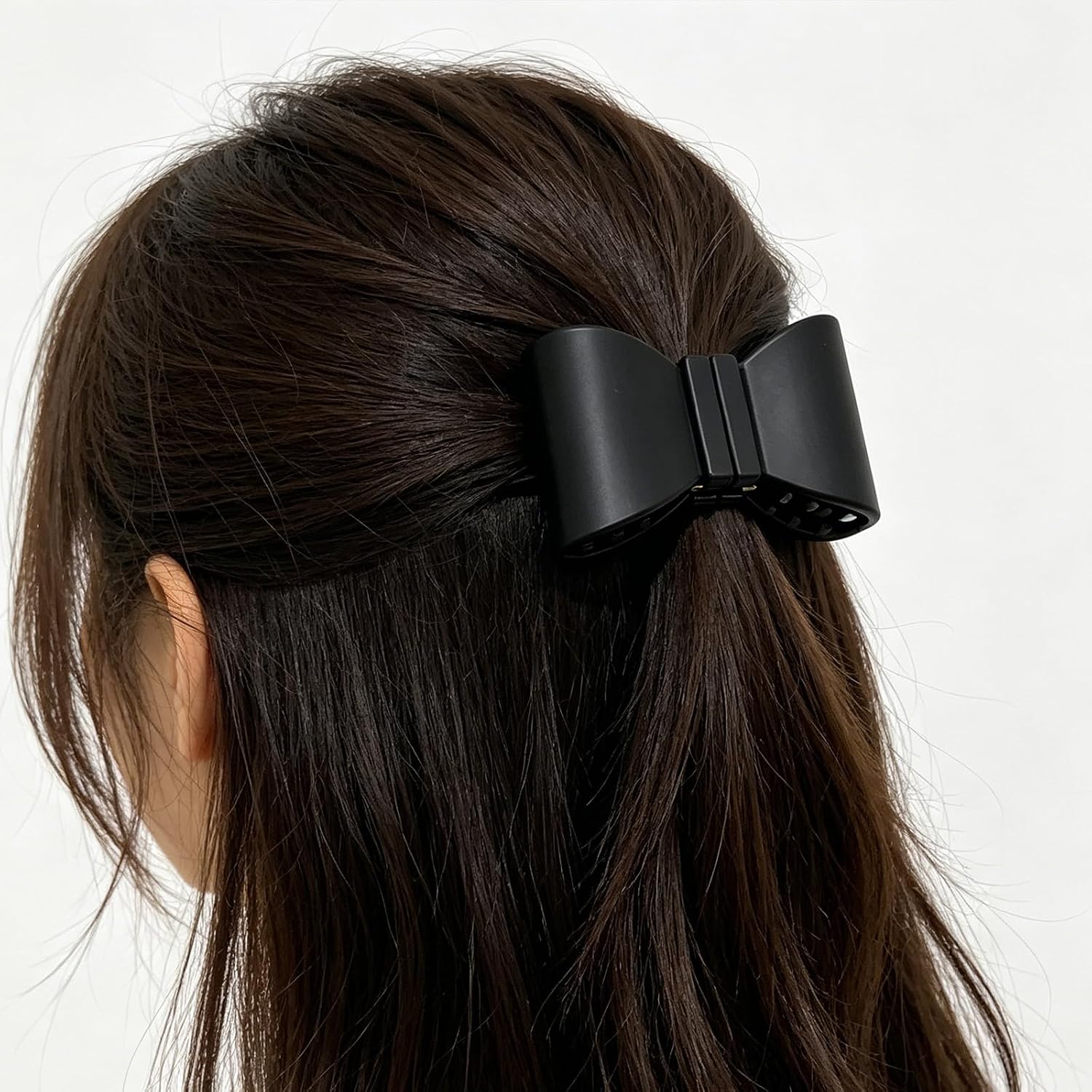 Hair Clip Bowtie Barrette for Casual and Formal, Black image 4
