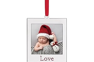 Lenox Silver Plate Love Frame Ornament with Embossed Holiday Christmas Tree Picture Frame