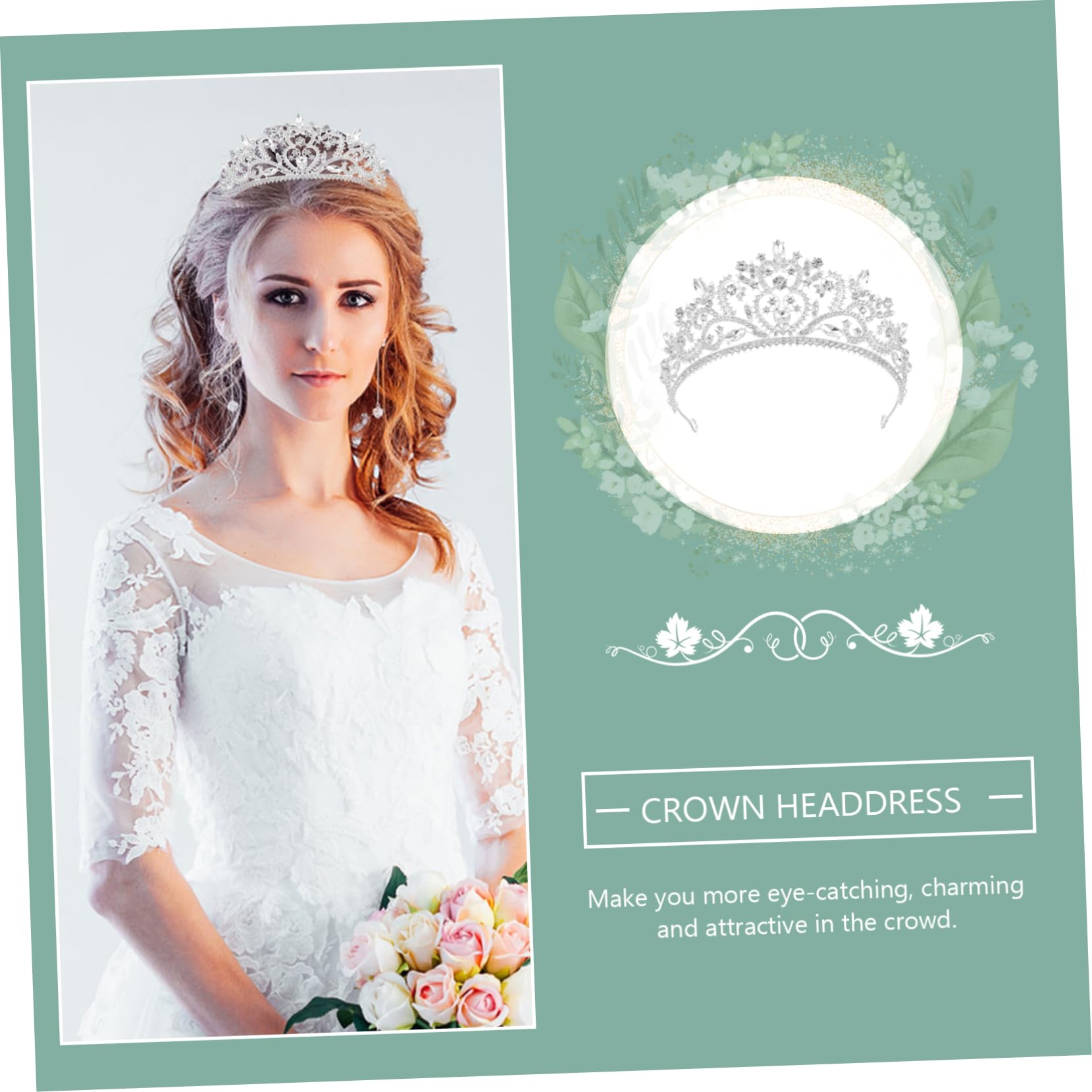 Coroncina Cristallo per Sposa Accessorio per Matrimonio e Feste e Resistente Adatto Cerimonie e Celebrazioni per Bride e Damigelle