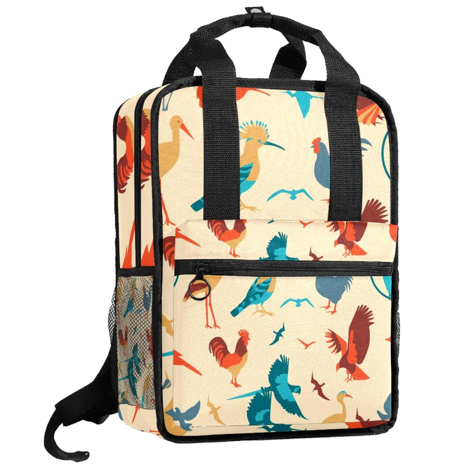 Sac à dos pour garçons ajustable contre le mal de dos - Cartable tribal noir et blanc - 8