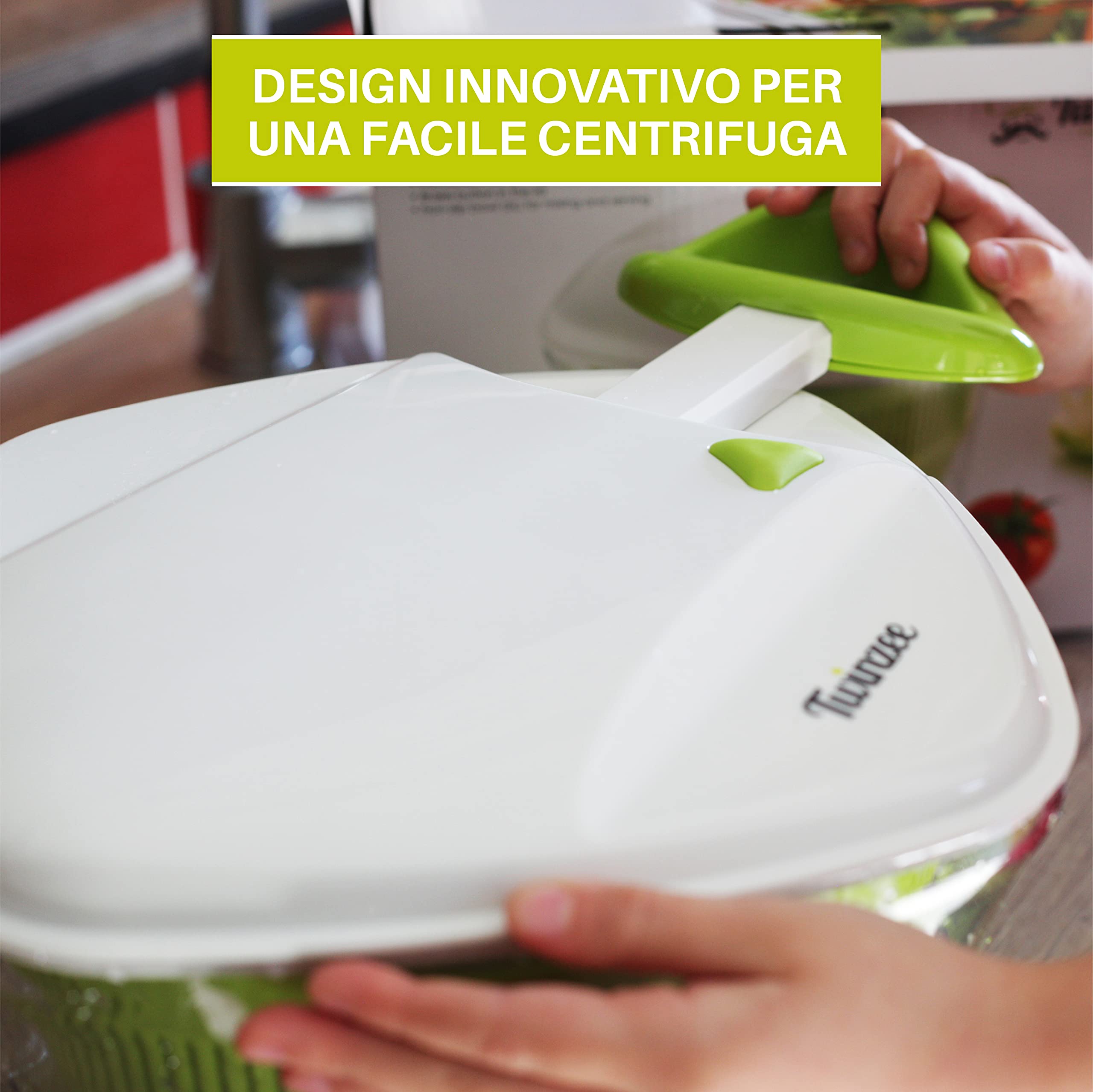 Twinzee Centrifuga Insalata - Grande Capienza 5L - Design Innovativo