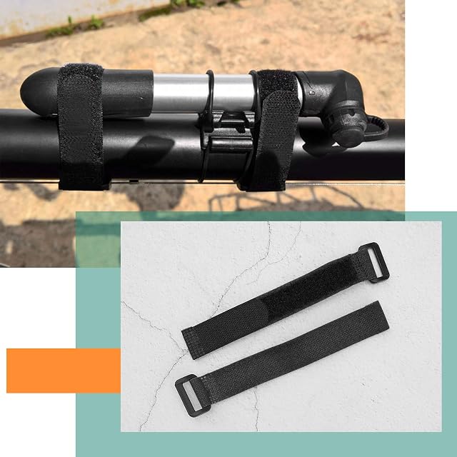 Foto 3 de 8 de YINETTECH 10 Uds. Correas de Batería con Pegatina Mágica Negra con Hebilla de 20x200mm Correas…