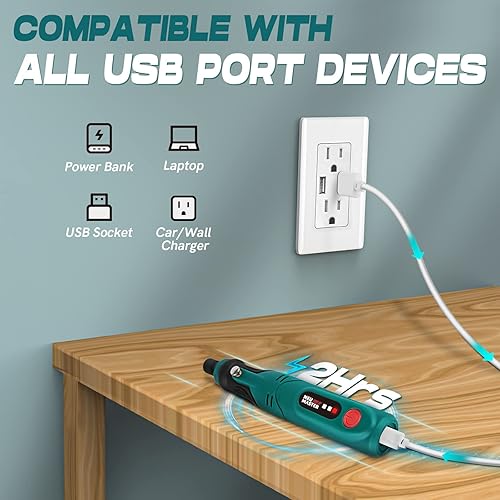 Miniatura 3 de Herramienta giratoria inalámbrica NEU MASTER mini kit de herramientas giratorias de 37 V con 55 accesorios herramienta giratoria de alimentación de