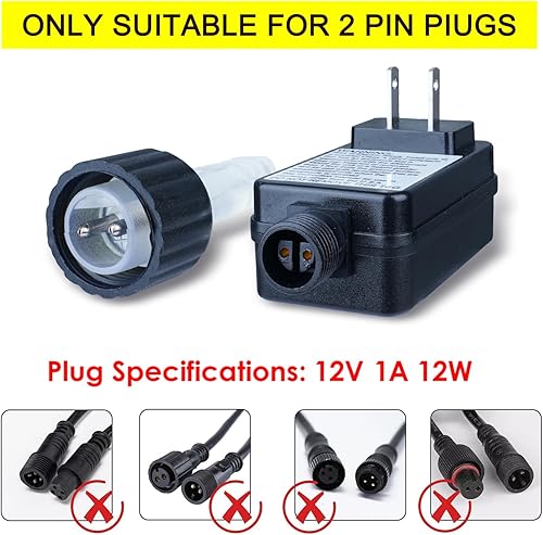 Miniatura 2 de Fuente de alimentación de 12 V, 1 A, 12 W, clase 2, reemplazo de transformador LED, adaptador de corriente de bajo voltaje para exteriores,