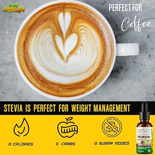 Miniatura 4 de Gotas de stevia de manzana verde arándano de primera calidad, Stevia líquida orgánica, sustituto del azúcar, extracto 100% puro, todo naturalmente