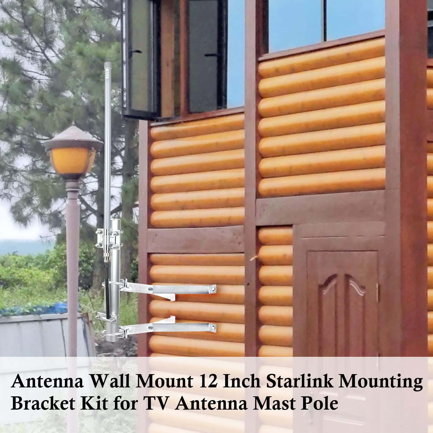 XRDS-RF Antenna Wall Mount 12 Inch Heavy-Duty Stand Off Wall Mast Mount Windproof Antenna Mounting Bracket (2-Leg + 2-Leg) - Image 6