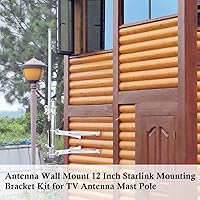 Vista 6 de XRDS-RF - Antena de montaje en pared de 12 pulgadas, resistente al viento, soporte de montaje de antena resistente al viento (2 patas + 2 patas)