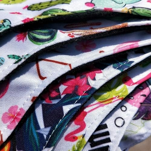 Miniatura 5 de Juego de 7 unidades que incluye 1 bolsa pequeña para artículos mojados y 6 toallitas menstruales de tela de carbón de bambú de 8 pulgadastoallitas