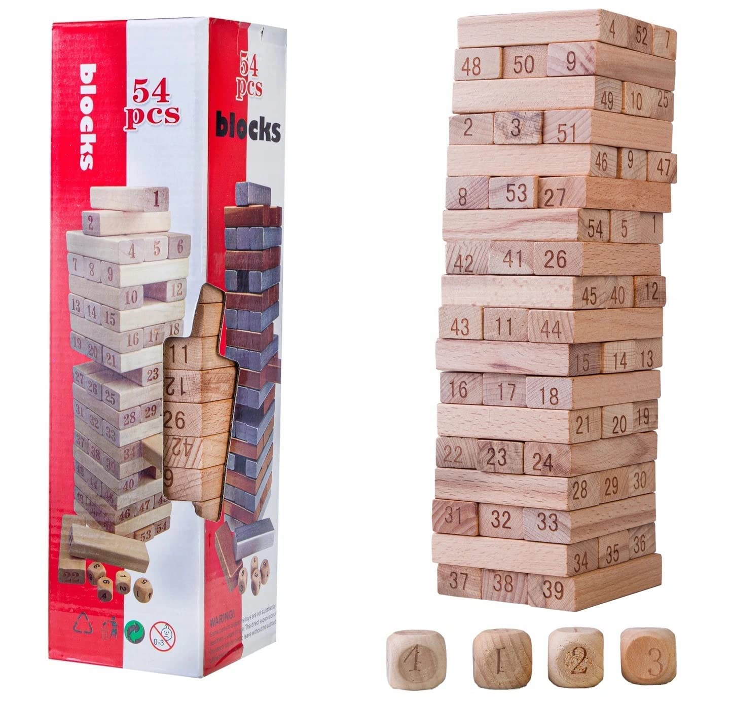 Buy VIDGY Wooden Blocks Game for Kids and Adults, Board Game