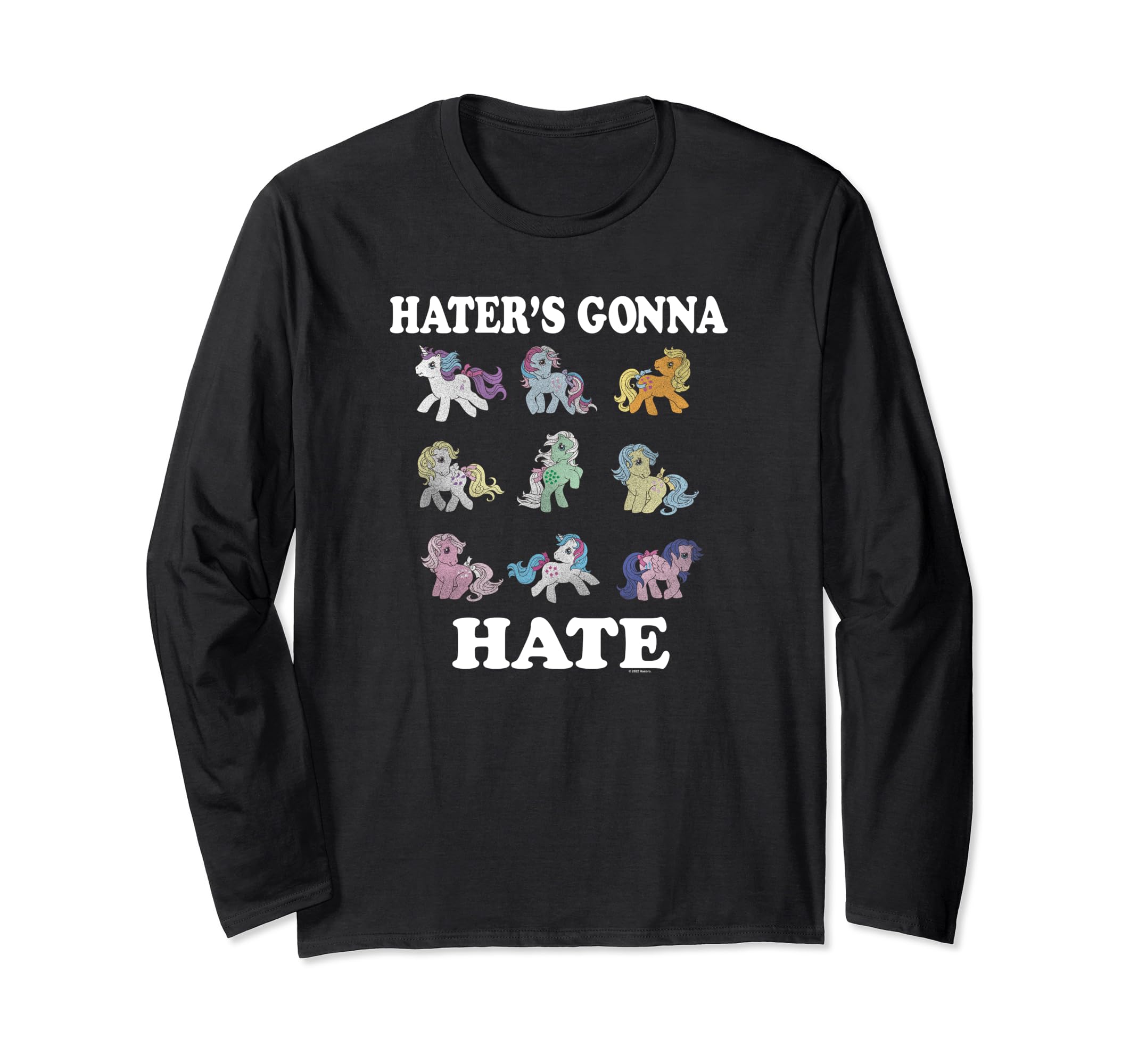 My Little Pony Retro Hater's Gonna Hate Original Pony Grid Long Sleeve T-Shirt