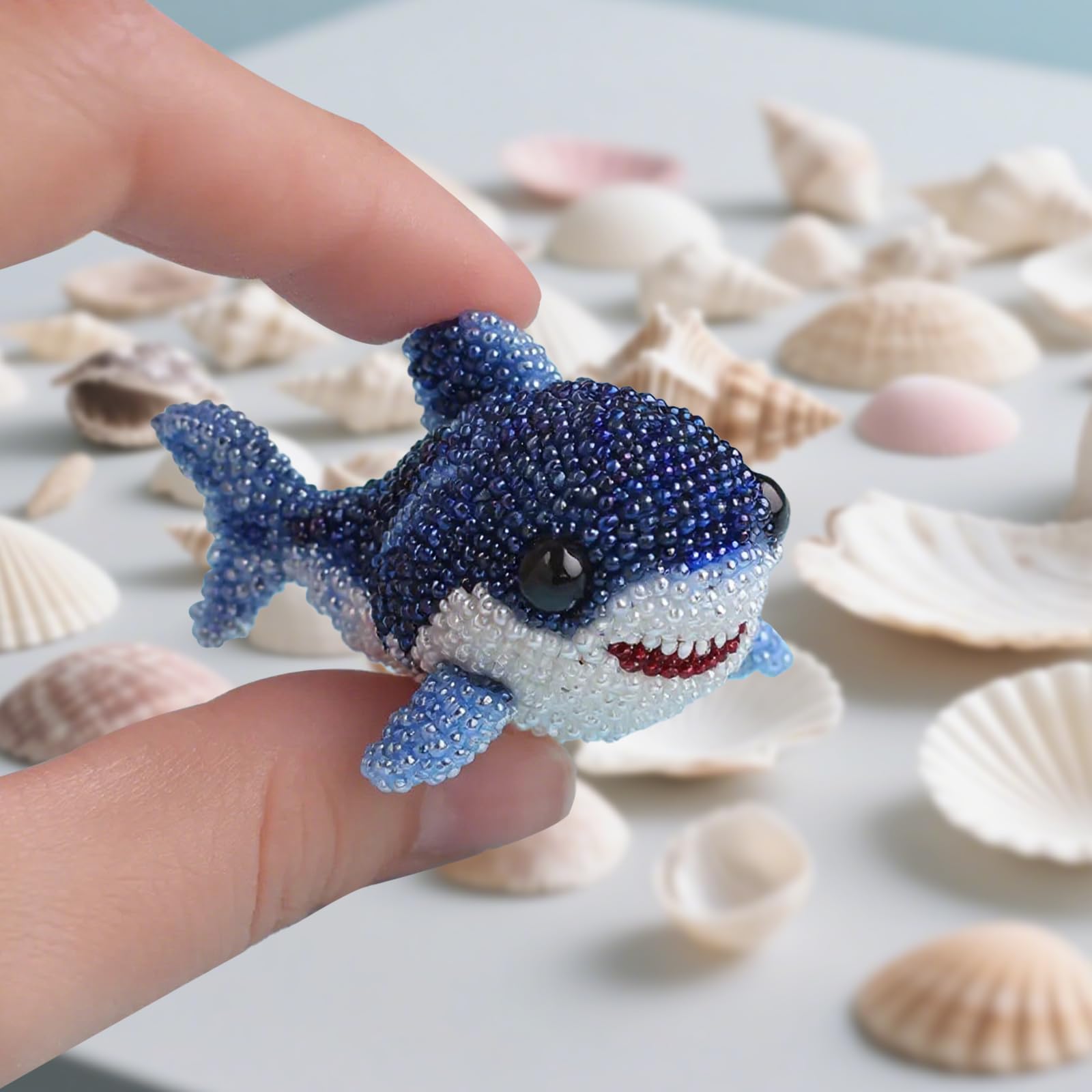 Kit Broderie Perles Pieuvre Océan - Kit 3D Animaux Marins Créatif DIY