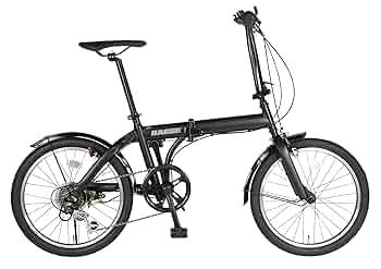 半額！BAGGIO 折りたたみ自転車 青　防災対応20型６スピード　ノンパンク パンクしない 20型ノンパンク6段変速付折り畳み自転車 ワイヤー