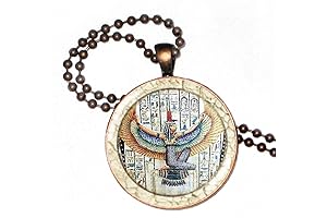 Egyptian Goddess Isis Pendant with Matching 24" Chain
