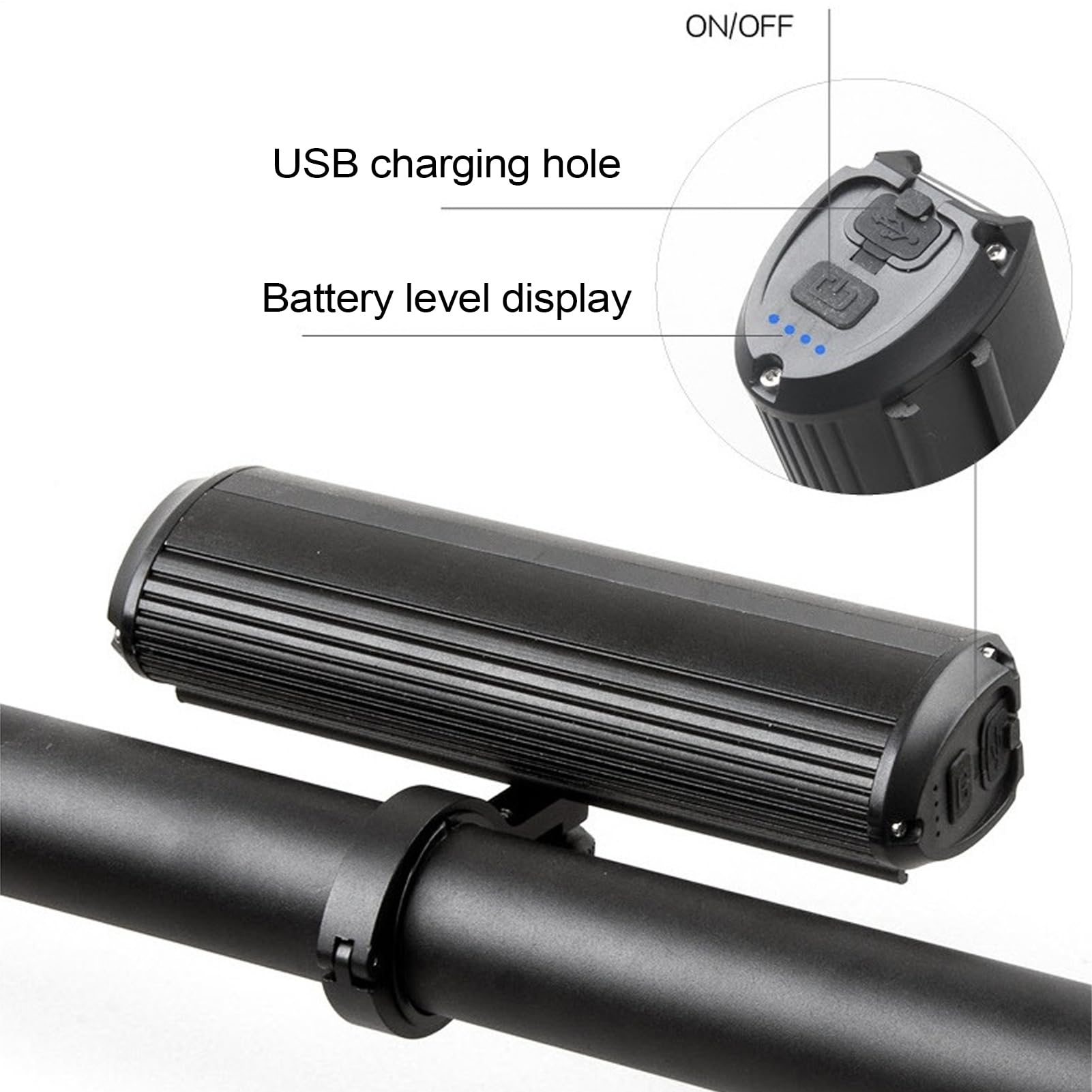 Luce Anteriore Per Moto - Faro A LED Per Guida In Moto, Fanale Posteriore A LED Ricaricabile Per, Accessorio Ciclismo Impermeabile Per Motos, Fari Anteriori Per Motocross Dirt Bike E-Bike ATV