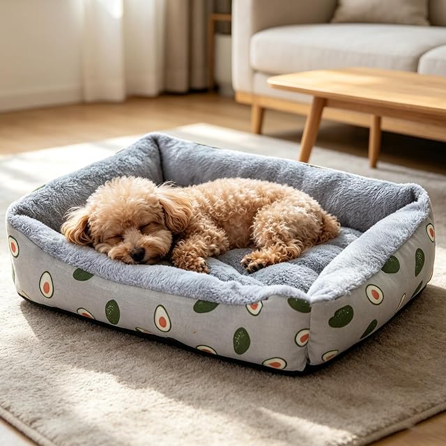 PETCUTE Cama para Mascotas,Cama Perros Cojín Perros,Ortopédica Cama para Perros de Espuma Viscoelástica…