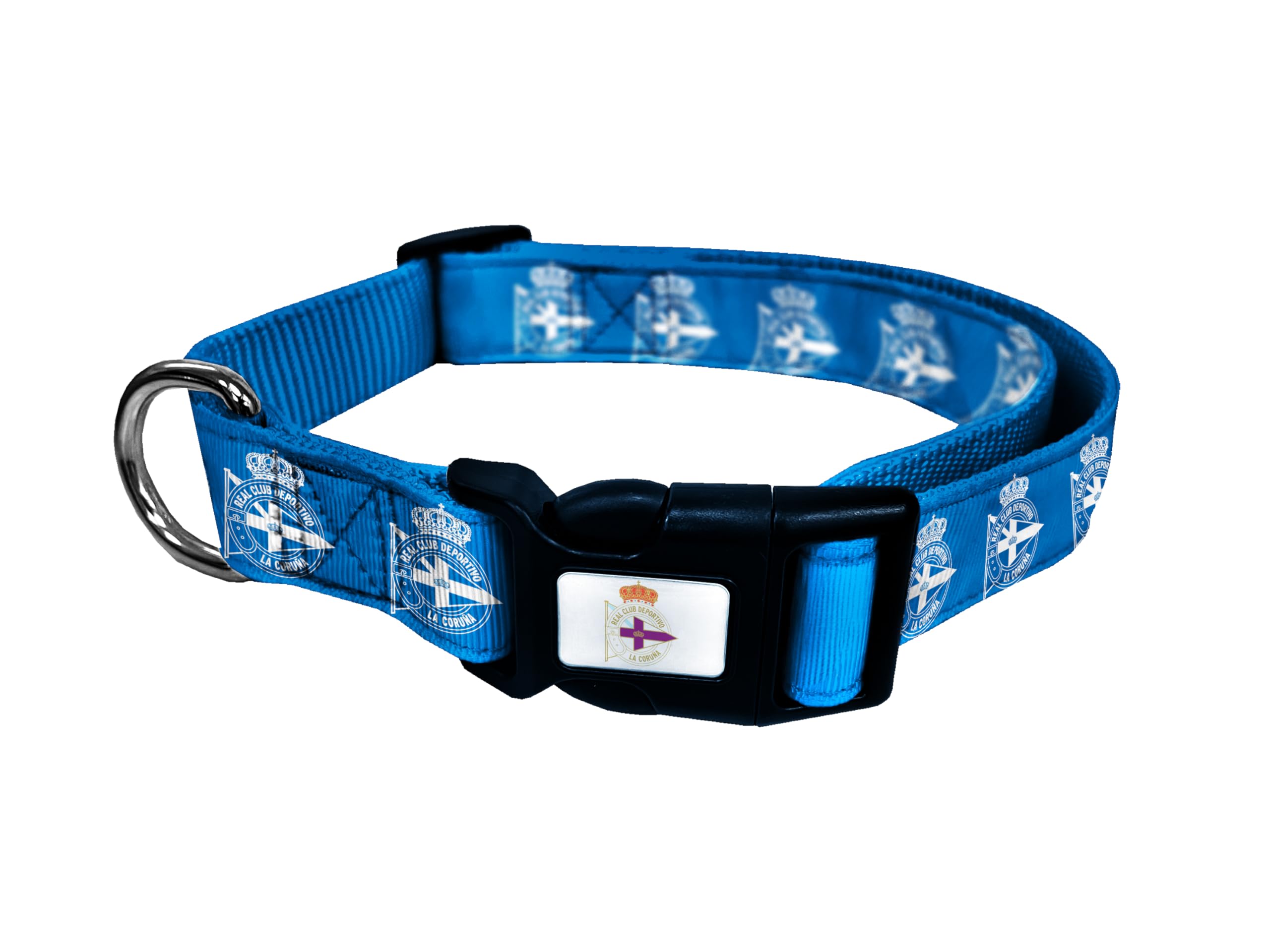Deportivo de la Coruña Colla Accesoiros para Mascotas Talla L Azul Oficial