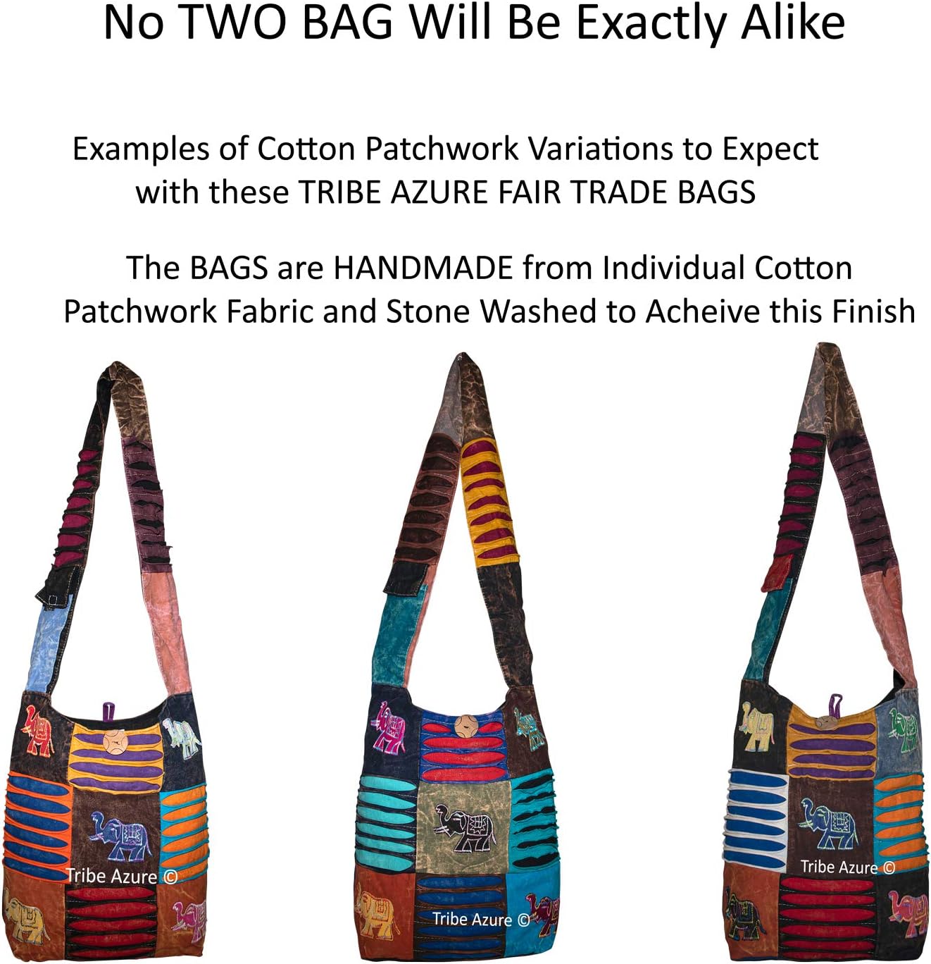 Patchwork Peacock Handmade Pink Cotton Hobo Crossbody Shoulder Bag Hipster Boho Women Sling - Image 4