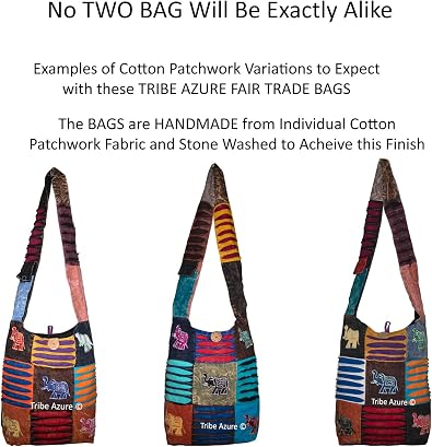 Hobo Colorful Shoulder Bag Women Sling Slouch Hippie Boho (Elephant)