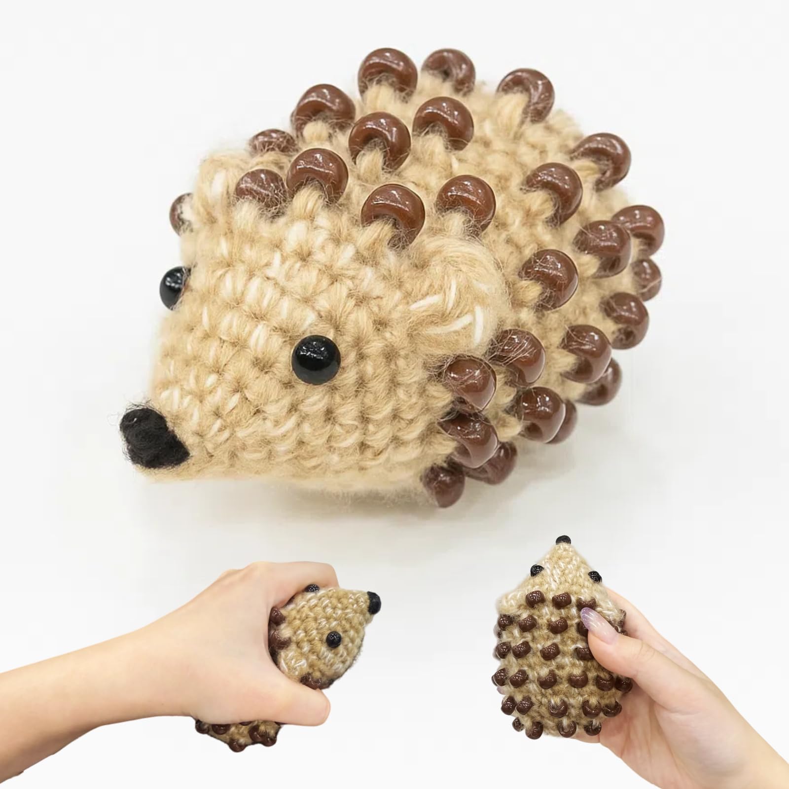 Amazon.com: VioraWhite Hedgehog Fidget Beaded Crochet Desk Pet
