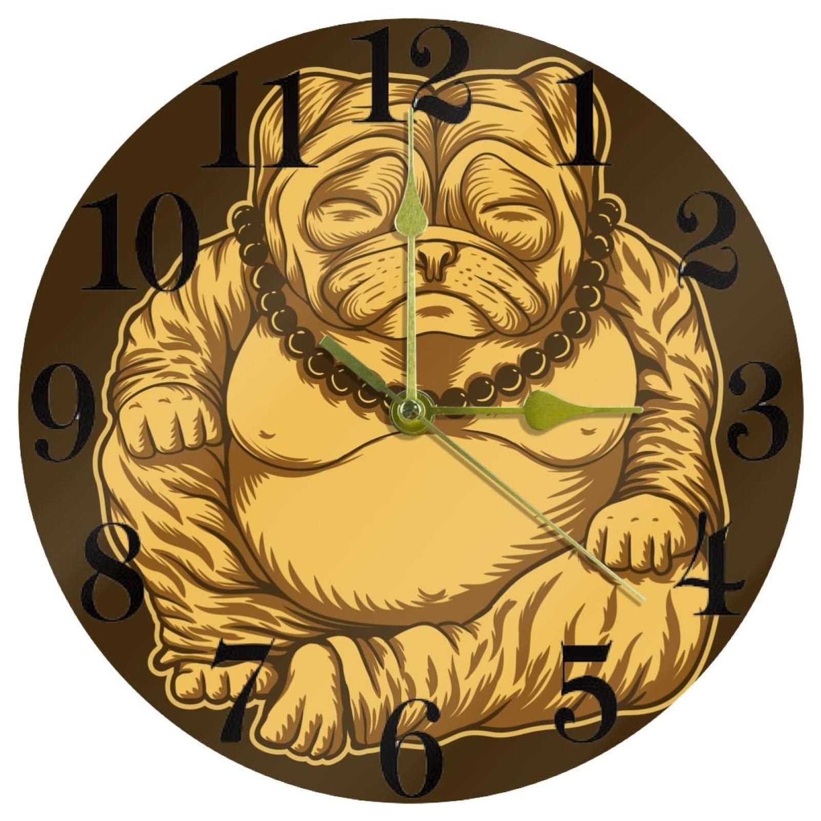 Horloge murale silencieuse carlin Budai 25,4 cm sans tic-tac à pile