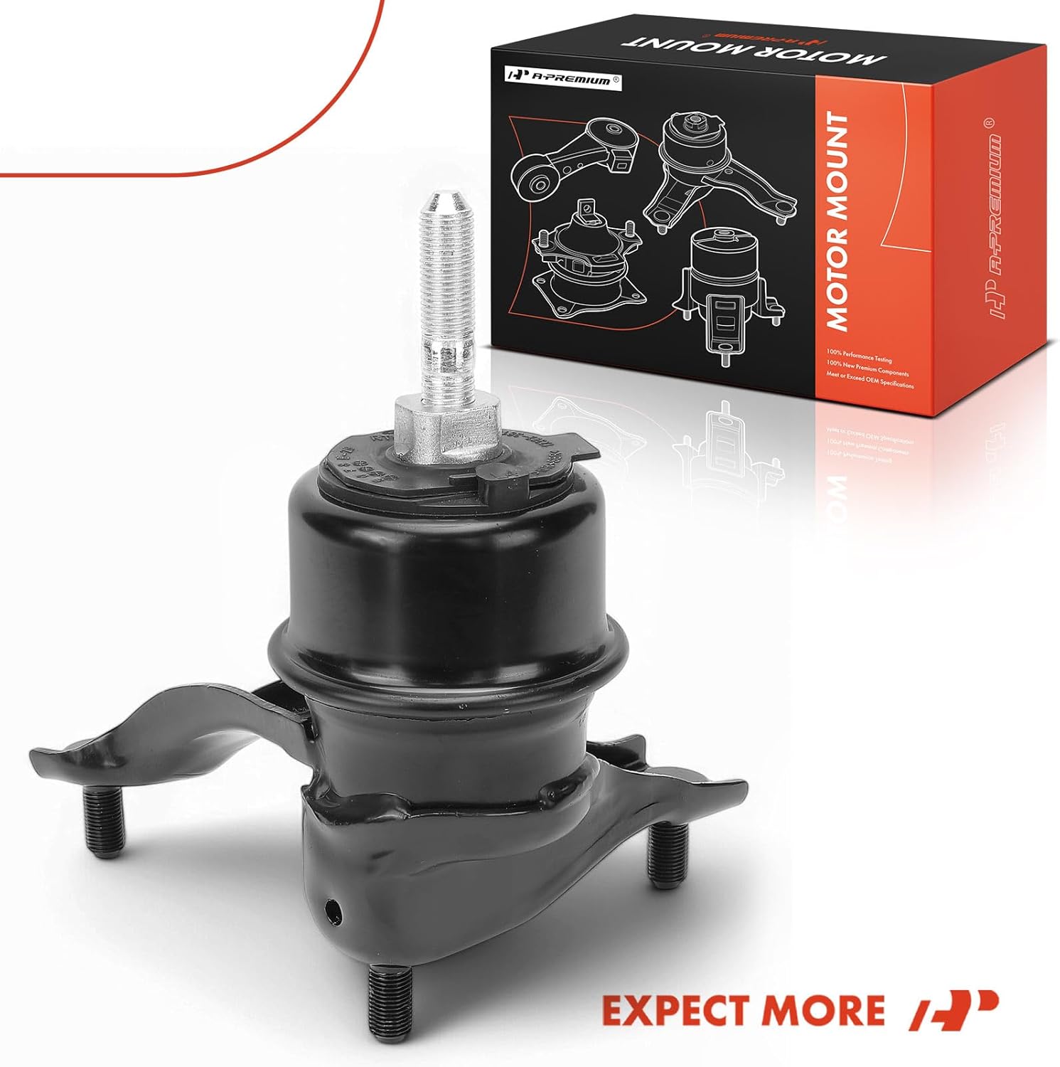 A-Premium Front Right Passenger Side Engine Motor Mount Compatible with Toyota Camry 2007-2011, Highlander 2008-2019, Sienna 2007-2020, Avalon 2005-2012, Venza 2009-2016 & Lexus RX450h, RX350, ES350