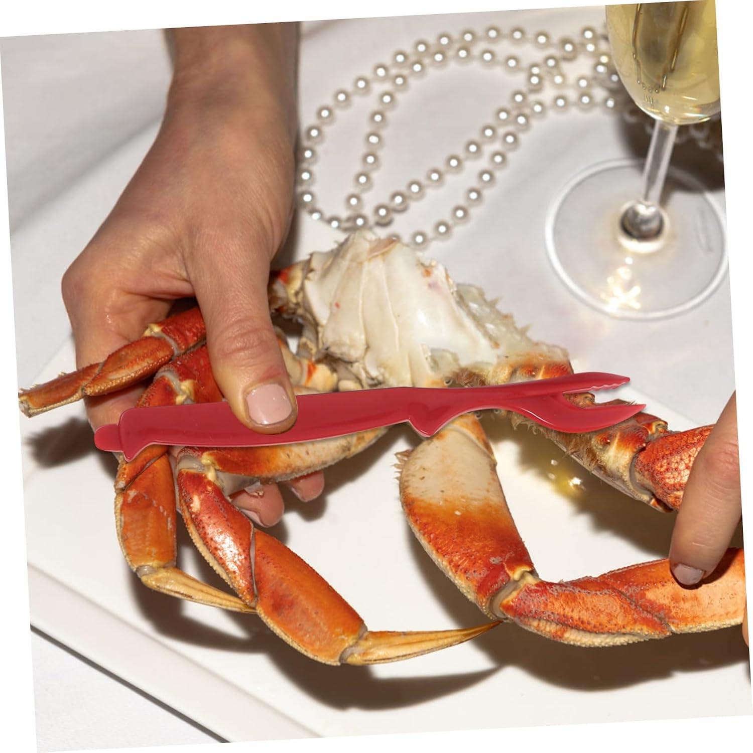 Seafood Tool Crab Shrimp Eating Kit Stainless Steel Plastic Lobster Crackers Crab Picks Forks