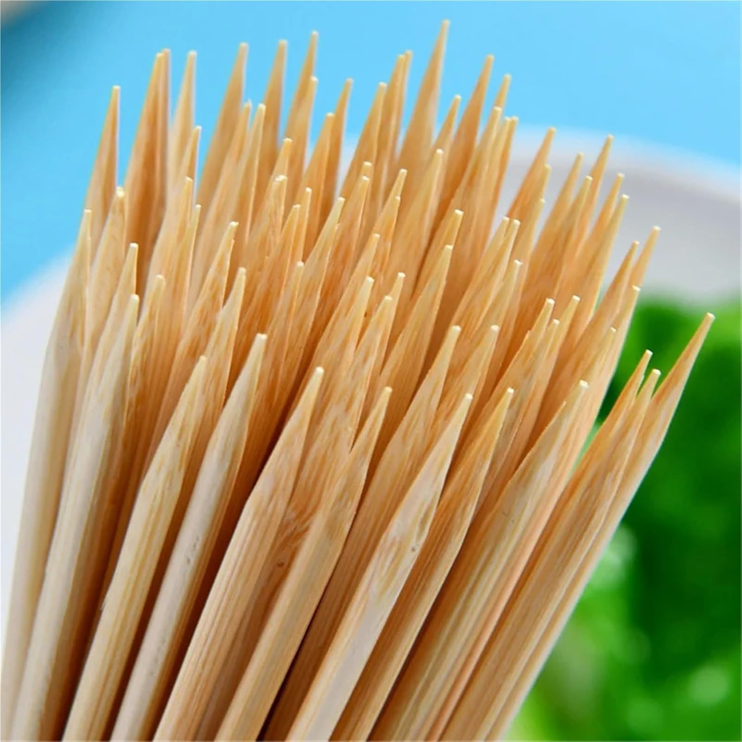 50Pcs 40cm Bamboo Wooden BBQ Skewers Food Meat Tool Kitchen Barbecue Party Disposable Long Sticks Catering Grill Camping