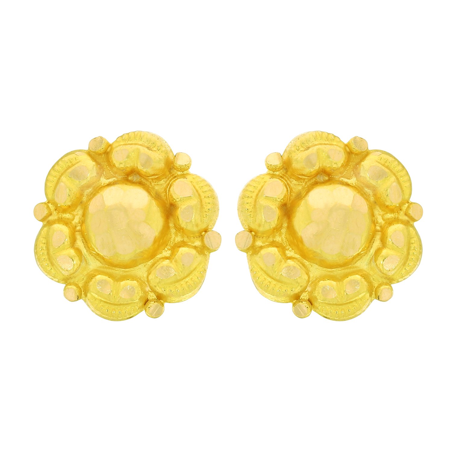 Joyalukkas 22KT Yellow Gold Stud Earrings for Girls (B06XS4QS7Z) Amazon Price History, Amazon Price Tracker
