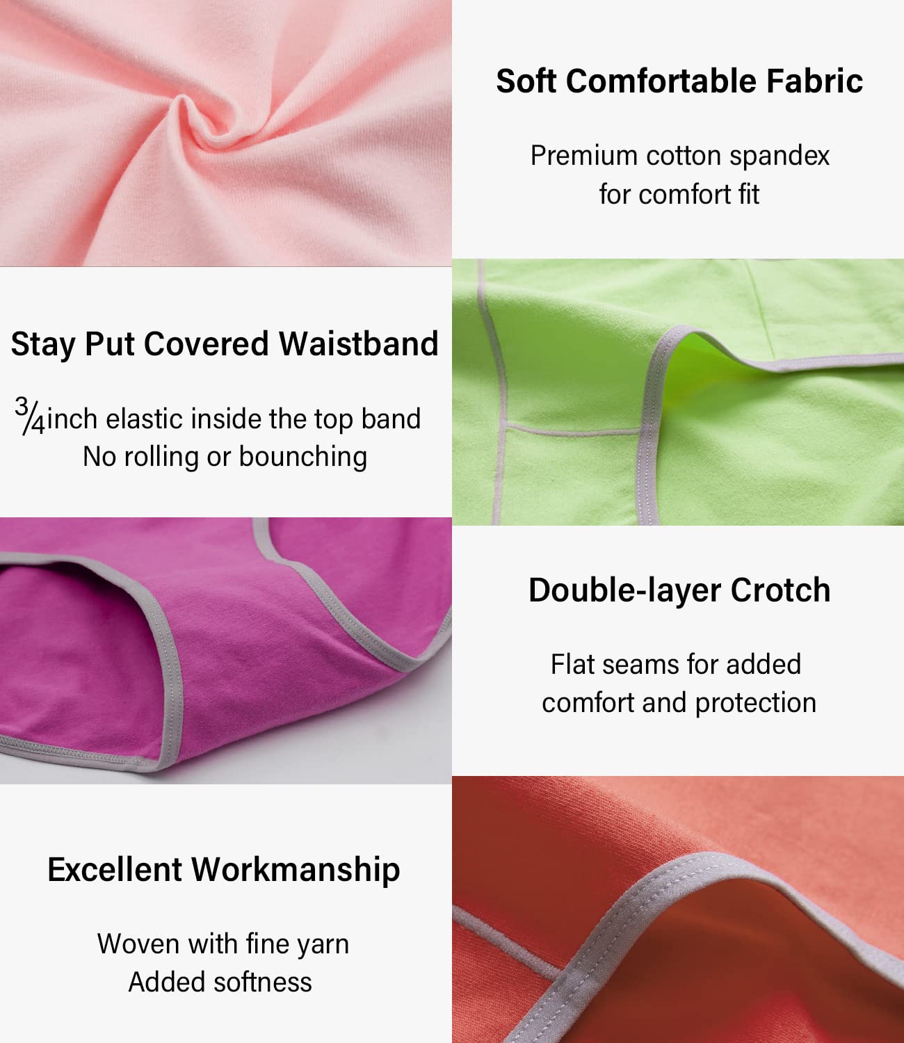 wirarpa Mutande Slip Donna Vita Media in Cotone Elasticizzato