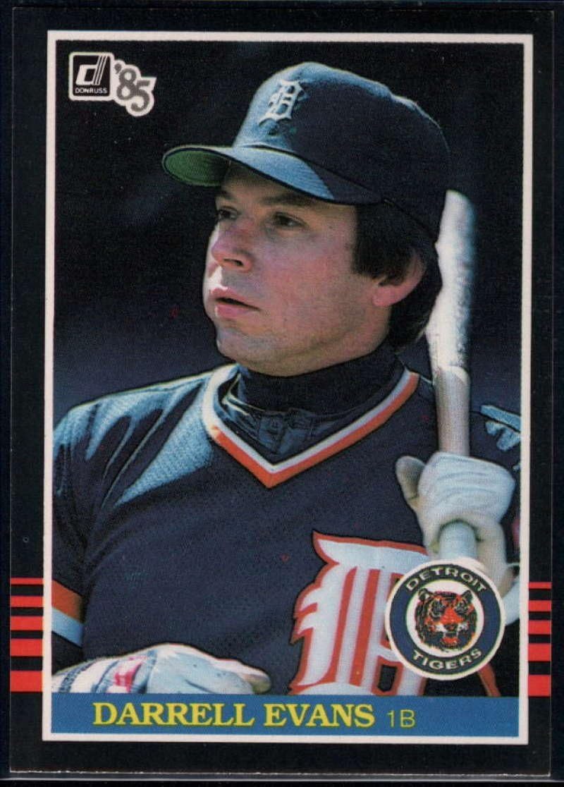 1985 Donruss 227 Darrell Evans Detroit Tigers UER Official